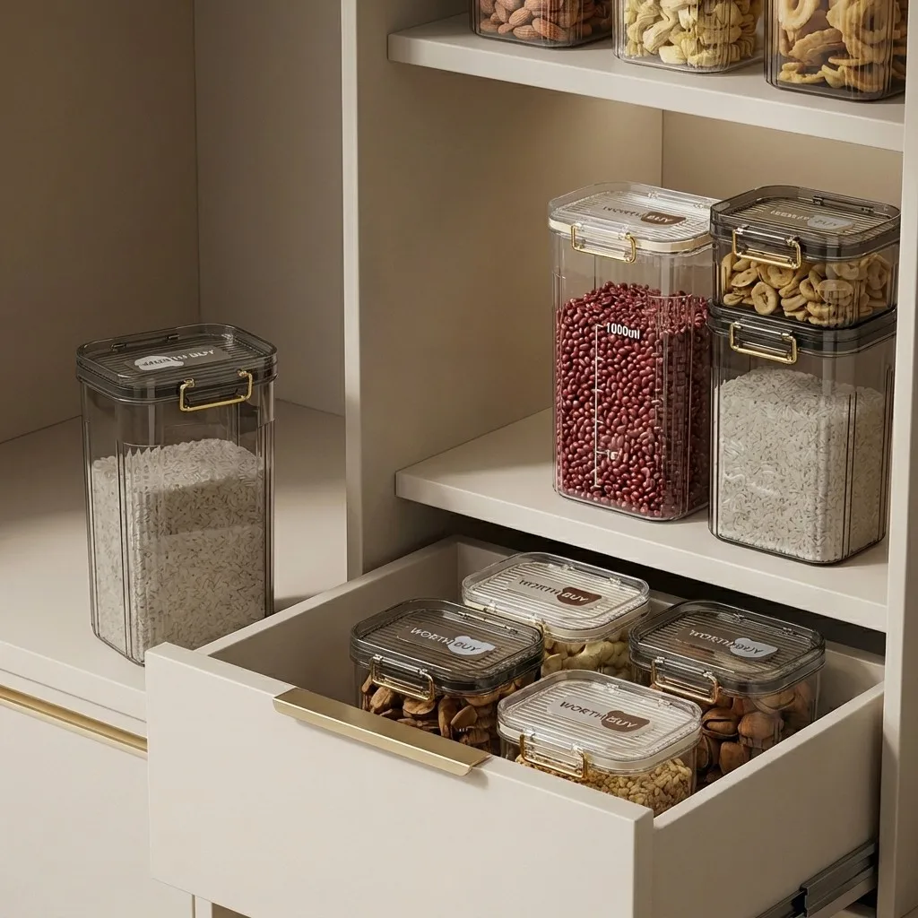 Airtight Food Storage Containe - Food Storage With Dividers ulasan dan harga