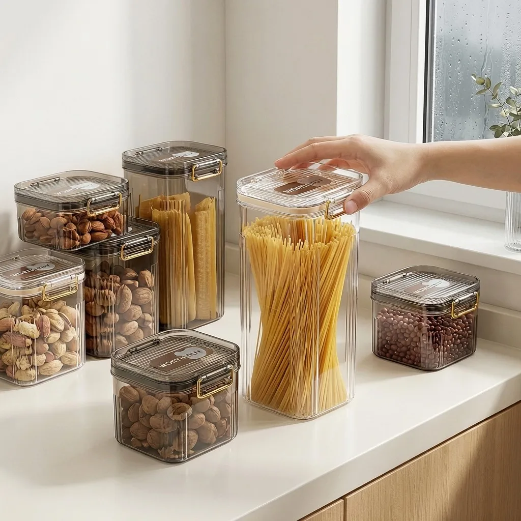 Airtight Food Storage Containe - Food Storage With Dividers ulasan dan harga