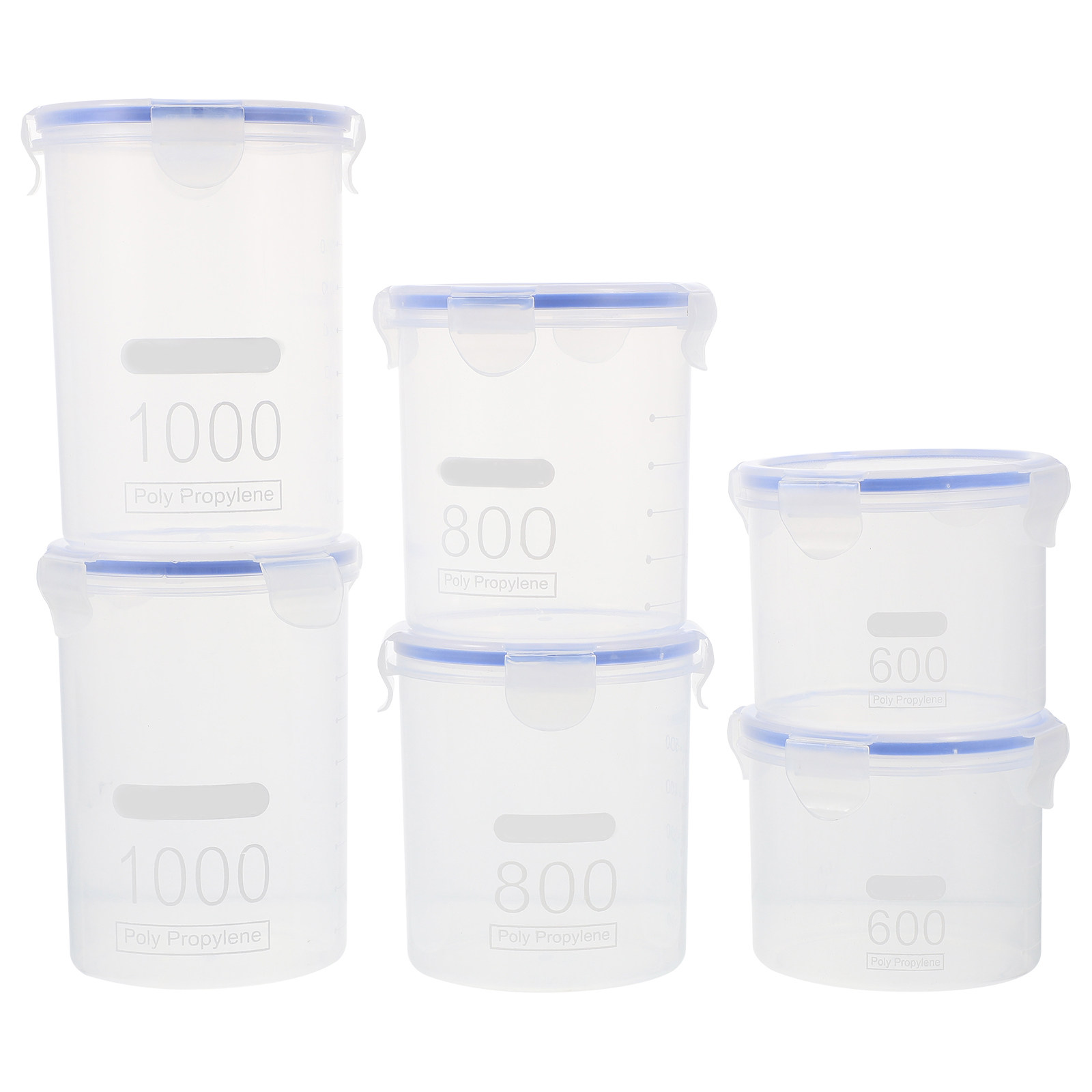 6Pcs Sealed Storage Jars Clear - Food Storage Containers ulasan dan harga
