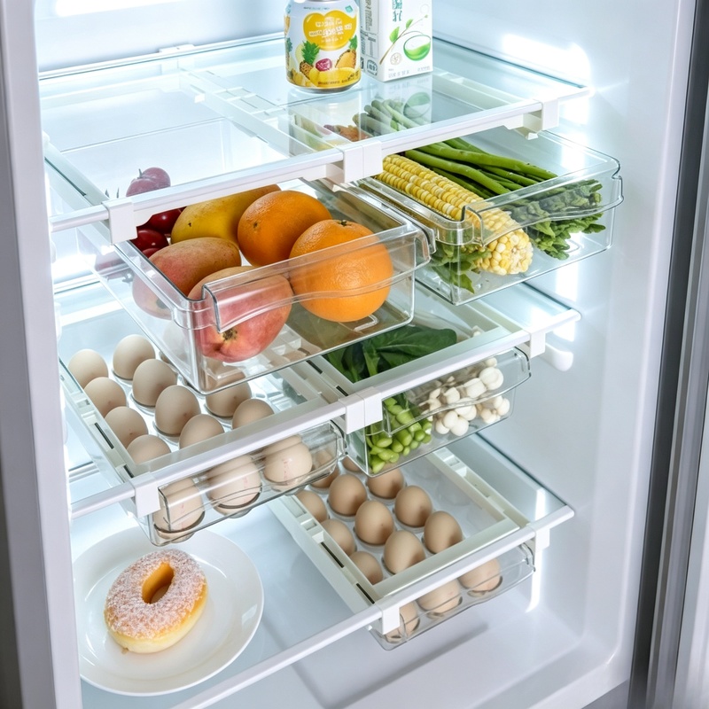 Hanging Sliding Drawer Refrige - Food Storage With Dividers ulasan dan harga