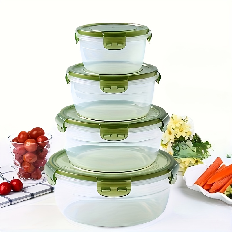 4 Plastic Food Storage Contain - Food Storage Meals ulasan dan harga