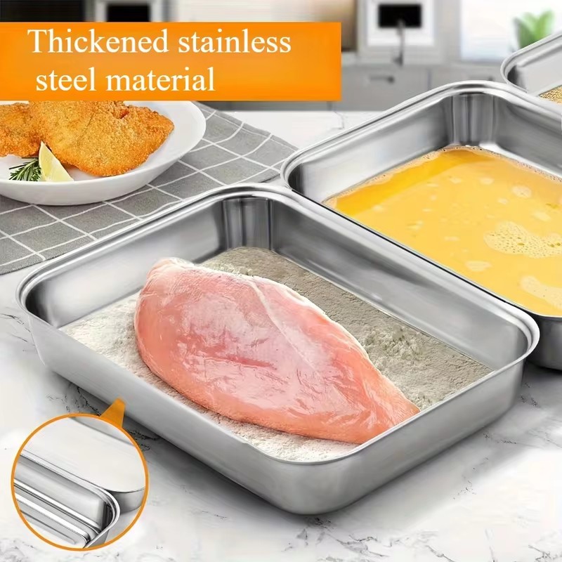 3-Piece Stainless Steel Food C - Food Storage Meals ulasan dan harga