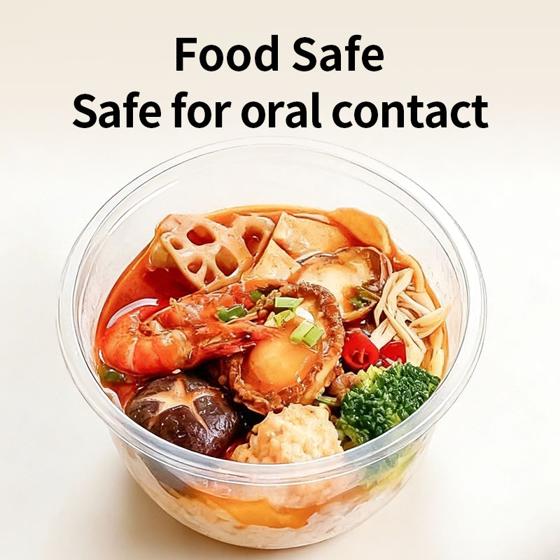 Disposable Plastic Bowls Trans - Food Storage Meals ulasan dan harga