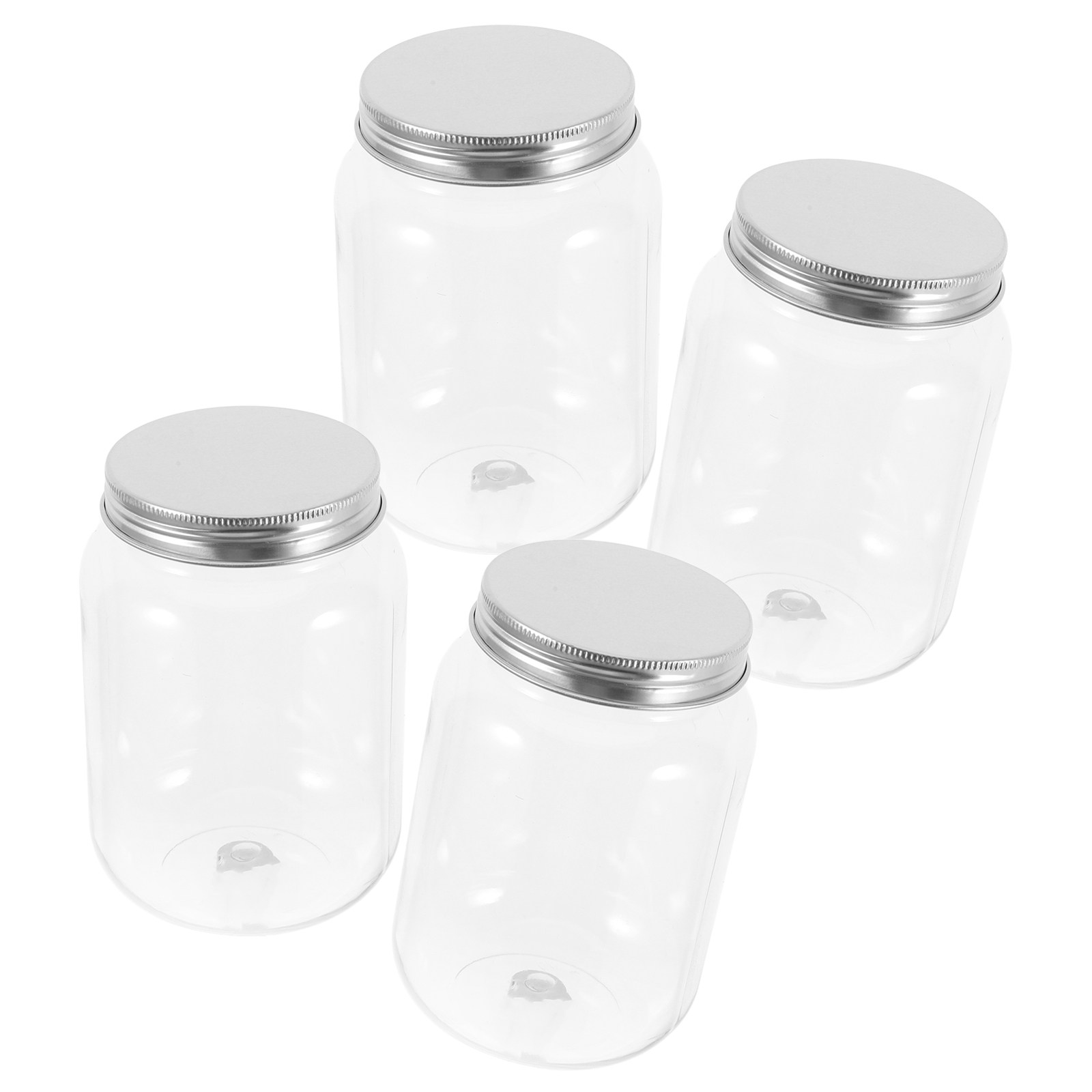 4Pcs Clear Plastic Jars Airtig - Food Storage Containers ulasan dan harga