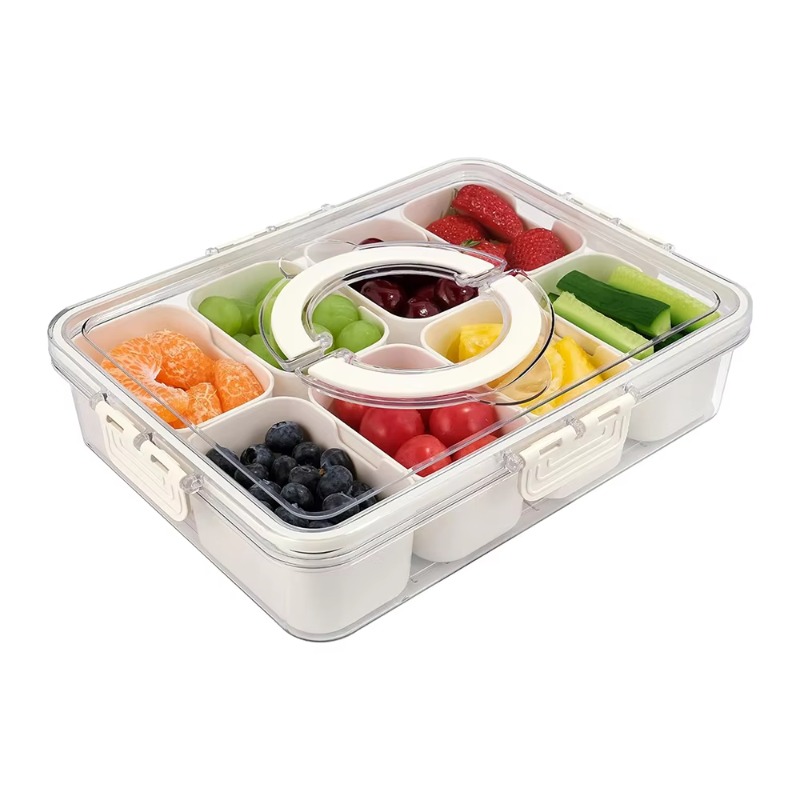Kitchen Plastic PET 8 Compartm - Food Storage With Dividers ulasan dan harga