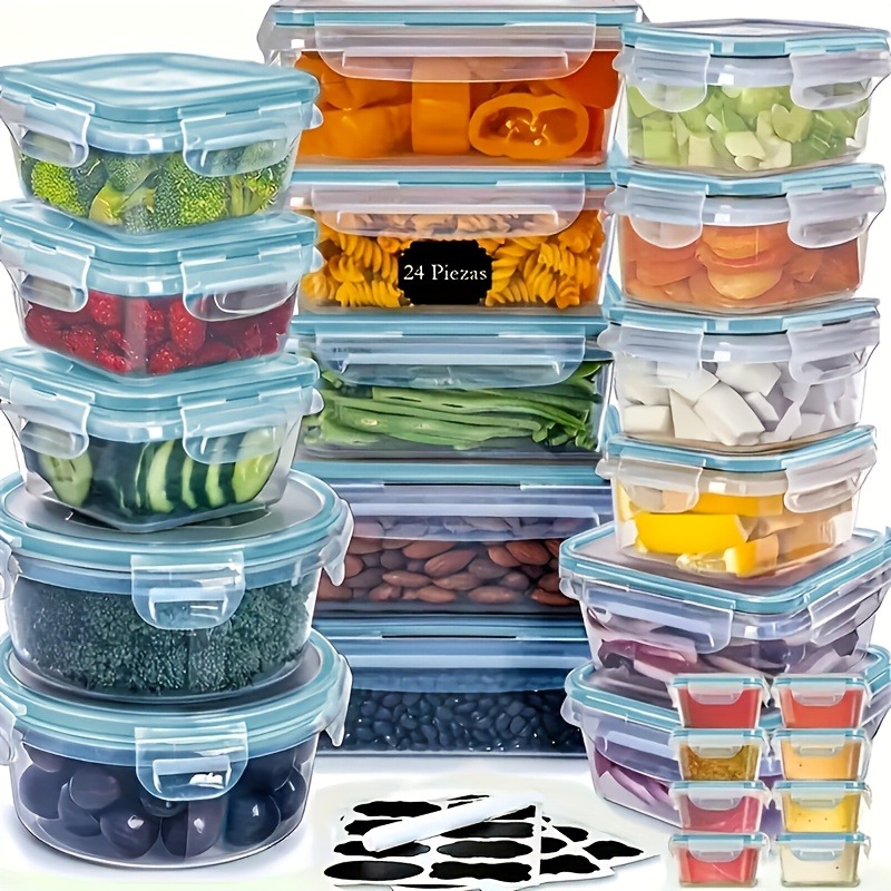 48PCS BPA-Free Food Storage Se - Food Storage Labels ulasan dan harga